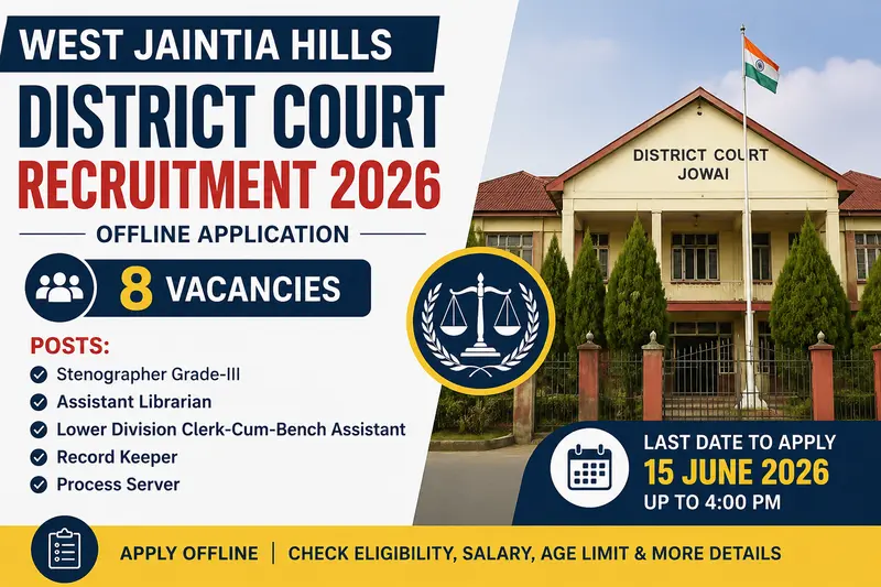 Meghalaya District Court Jowai Recruitment 2026