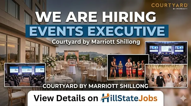 Events Executive at Courtyard by Marriott Shillong