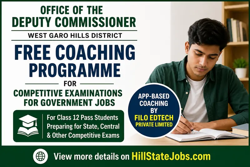 Free Coaching Programme West Garo Hills