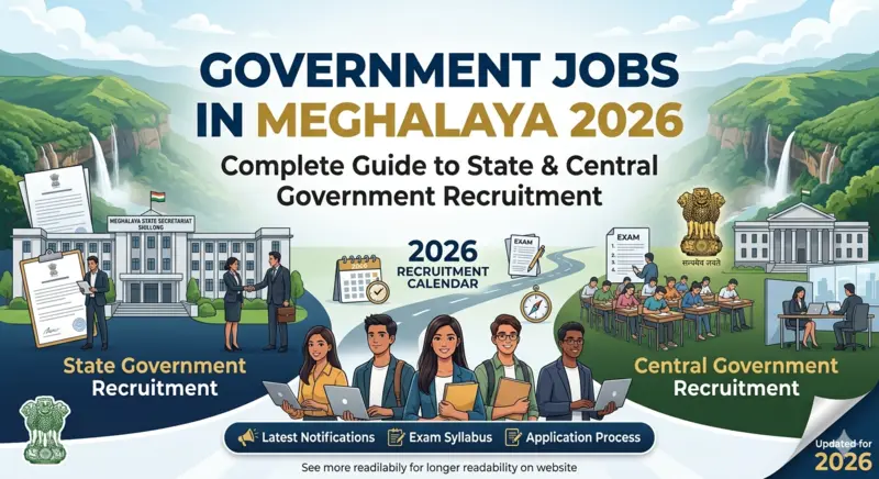 Government Jobs in Meghalaya 2026- Complete Guide to State & Central Government Recruitment