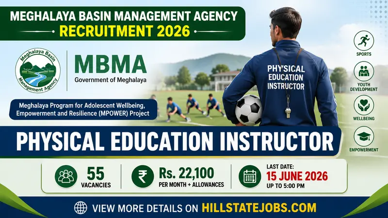 MBMA Physical Education Instructor Recruitment 2026 HillStateJobs
