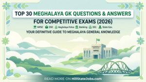 Top 30 Meghalaya GK Questions and Answers for Competitive Exams (2026)