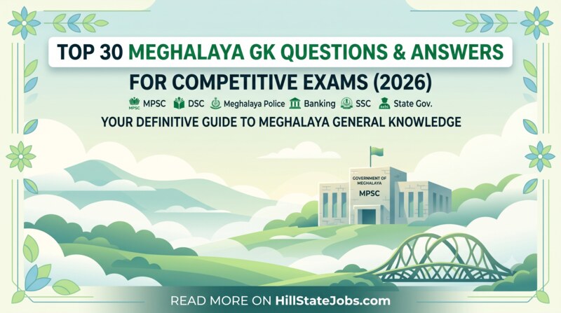 Top 30 Meghalaya GK Questions and Answers for Competitive Exams (2026)